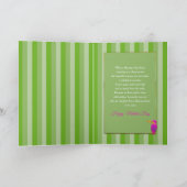 Muttertag, Tochter, Tropischer Vogelfilet Karte (Innenseite)