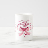 Muttertag Trendy Designt  Porzellantasse (Vorderseite)
