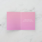 Muttertag tropische Blumenrosa-Karte Einladung (Innenseite)