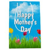 Muttertag Tulips Mittlere Geschenktasche Geschenktüte (Vorderseite)