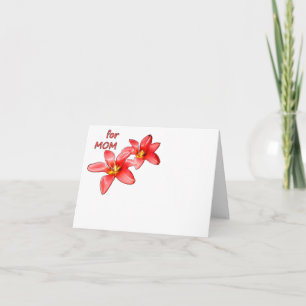 Muttertag - Tulpen für Mama - Illustration    Dankeskarte