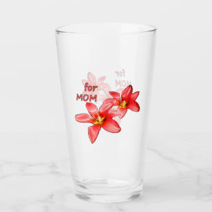 Muttertag - Tulpen für Mama - Illustration    Glas