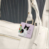 Muttertag Tuxedo Katze Button