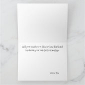 Muttertag Tuxedo Katze Karte (Innenseite)