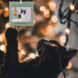 Muttertag Tuxedo Katze Ornament Aus Glas