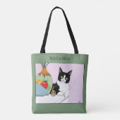 Muttertag Tuxedo Katze Tasche (Rückseite)