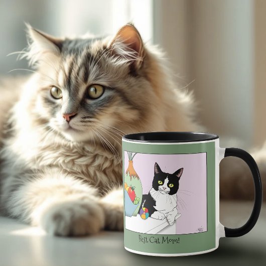 Muttertag Tuxedo Katze Tasse