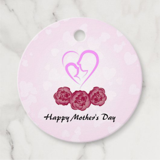 Muttertag und Baby Kindergarnelen Muttertag Geschenkanhänger (Vorderseite)