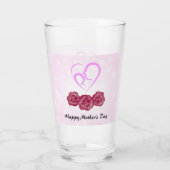 Muttertag und Baby Kindergarnelen Muttertag Glas (Rückseite)