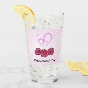 Muttertag und Baby Kindergarnelen Muttertag Glas