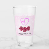 Muttertag und Baby Kindergarnelen Muttertag Glas (Vorderseite)