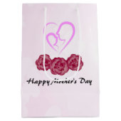 Muttertag und Baby Kindergarnelen Muttertag Mittlere Geschenktüte (Rückseite)