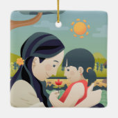 Muttertag und Muttertag des Kindes | Ornament (Rückseite)