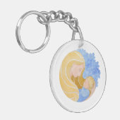 Muttertag und Muttertag des Kindes | SCHLÜSSELANHÄ Schlüsselanhänger (Vorderseite links)