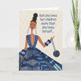 Muttertag - Und sie Liebe ihre Kinder... Dankeskarte