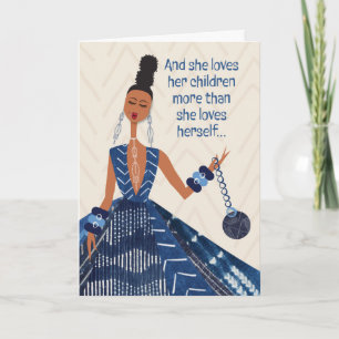 Muttertag - Und sie Liebe ihre Kinder... Dankeskarte