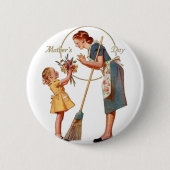 Muttertag Vintag Button (Vorderseite)