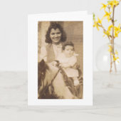 Muttertag Vintag Karte (Gelbe Blume)