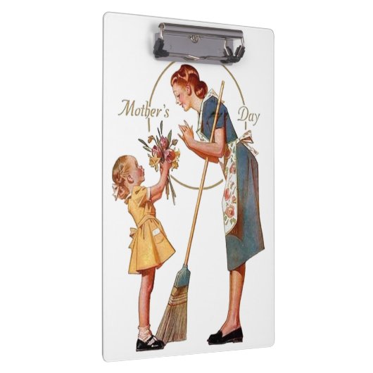 Muttertag Vintag Klemmbrett (Rechts)