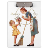 Muttertag Vintag Klemmbrett (Vorderseite)