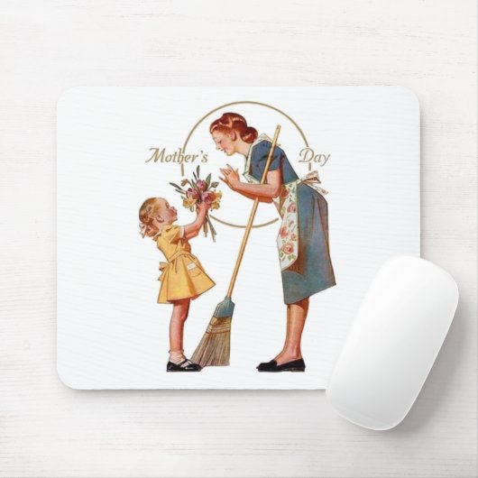 Muttertag Vintag Mousepad (Mit Mouse)
