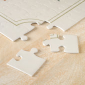 Muttertag Vintage Blaumeise Wildblumengarten Puzzle (Seite)