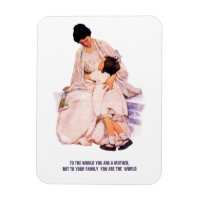 Muttertag Vintage Kunst mit Zitatgeschenk