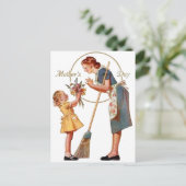 Muttertag Vintage Postkarte (Stehend Vorderseite)