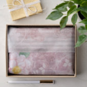Muttertag Vintage, rosa grüne Blume gestört Seidenpapier (Geschenk)