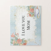 Muttertag Vintager Rahmen Tea Cup Rose Puzzle (Vertikal)