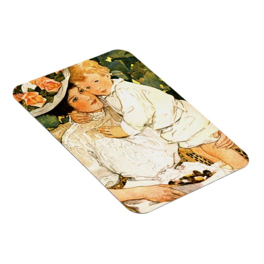 Muttertag Vintages Kunstgeschenk Magnet (Rechte Seite)