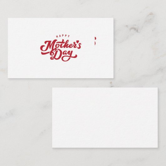 Muttertag Visitenkarte (Vorne/Hinten)