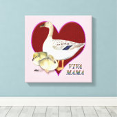 Muttertag: Viva Mama! Leinwanddruck (Insitu (Holzboden))