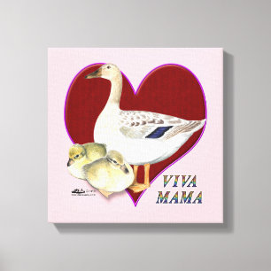 Muttertag: Viva Mama! Leinwanddruck