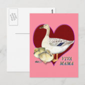 Muttertag: Viva Mama! Postkarte (Vorne/Hinten)
