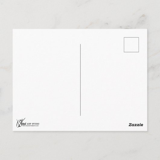 Muttertag Vögel Postkarte (Rückseite)