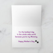 Muttertag vom Hund Karte (Innenseite)