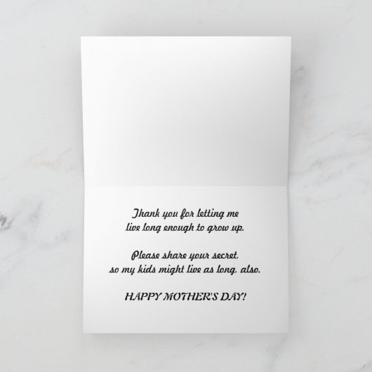 Muttertag - vom Party Karte (Innenseite)