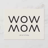 Muttertag von Beige Postkarte (Vorderseite)