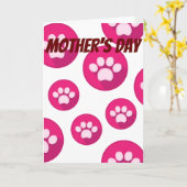 Muttertag von deinen Haustieren Karte (Gelbe Blume)