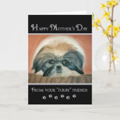 Muttertag - von Furry Friends Karte (Gelbe Blume)