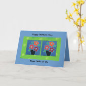 Muttertag von uns beiden Karten (Gelbe Blume)