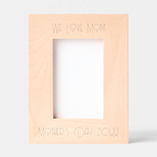 Muttertag von Zwillingen Geätzte Rahmen