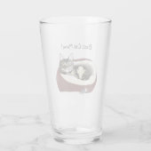 Muttertag vor der Katze Glas (Rückseite)