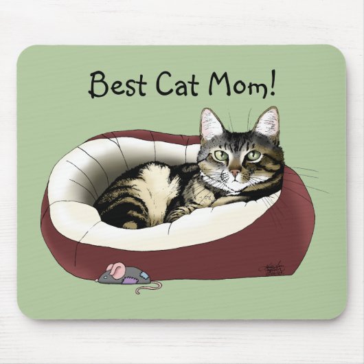 Muttertag vor der Katze Mousepad (Vorne)