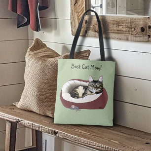 Muttertag vor der Katze Tasche