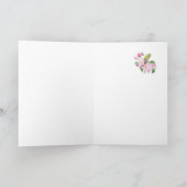 Muttertag Walisischer Gruß rosa Apple Blossom Karte (Innenseite)