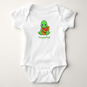 Muttertag Watermelon Baby Dragon Personalisiert. Strampler