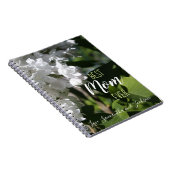 Muttertag Weißer Lilacs Beste Mama je Notizblock (Rechte Seite)