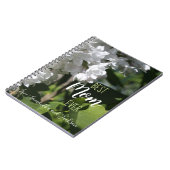 Muttertag Weißer Lilacs Beste Mama je Notizblock (Linke Seite)